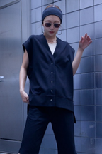 Snap wide vest