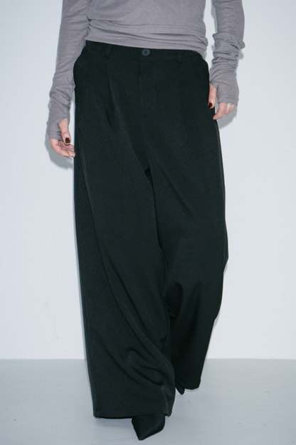 2-tuck wide pants