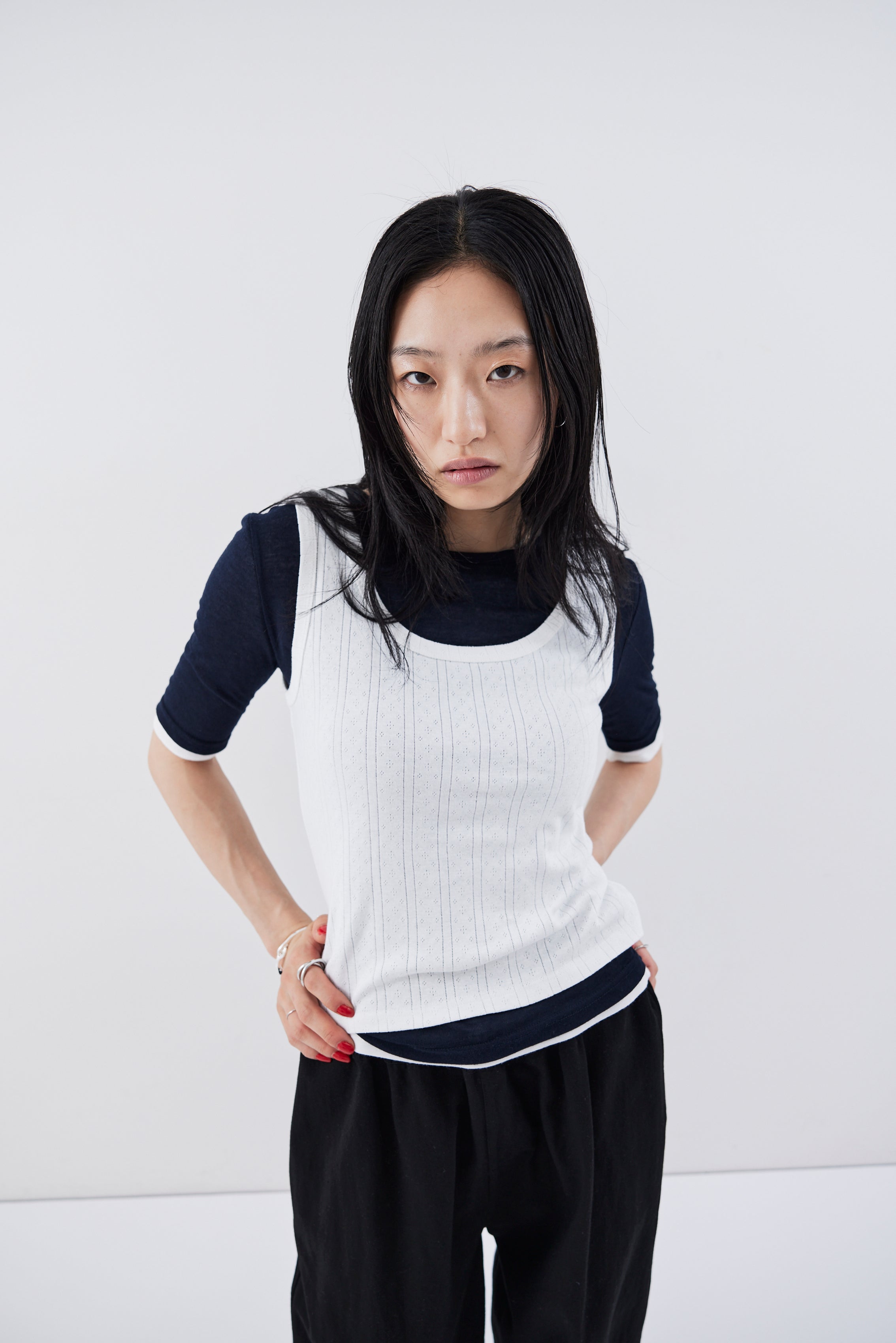 Eyelet tank top