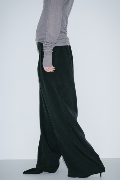 2-tuck wide pants