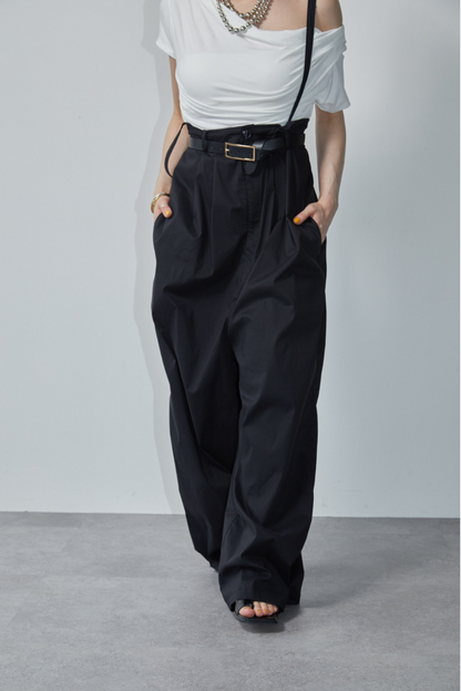 Wide leg 2way overalls