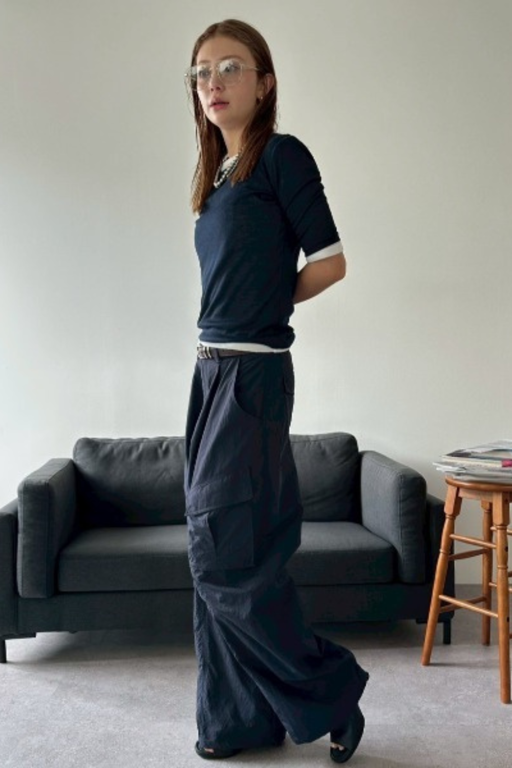 2Pack sheer half-sleeve tee
