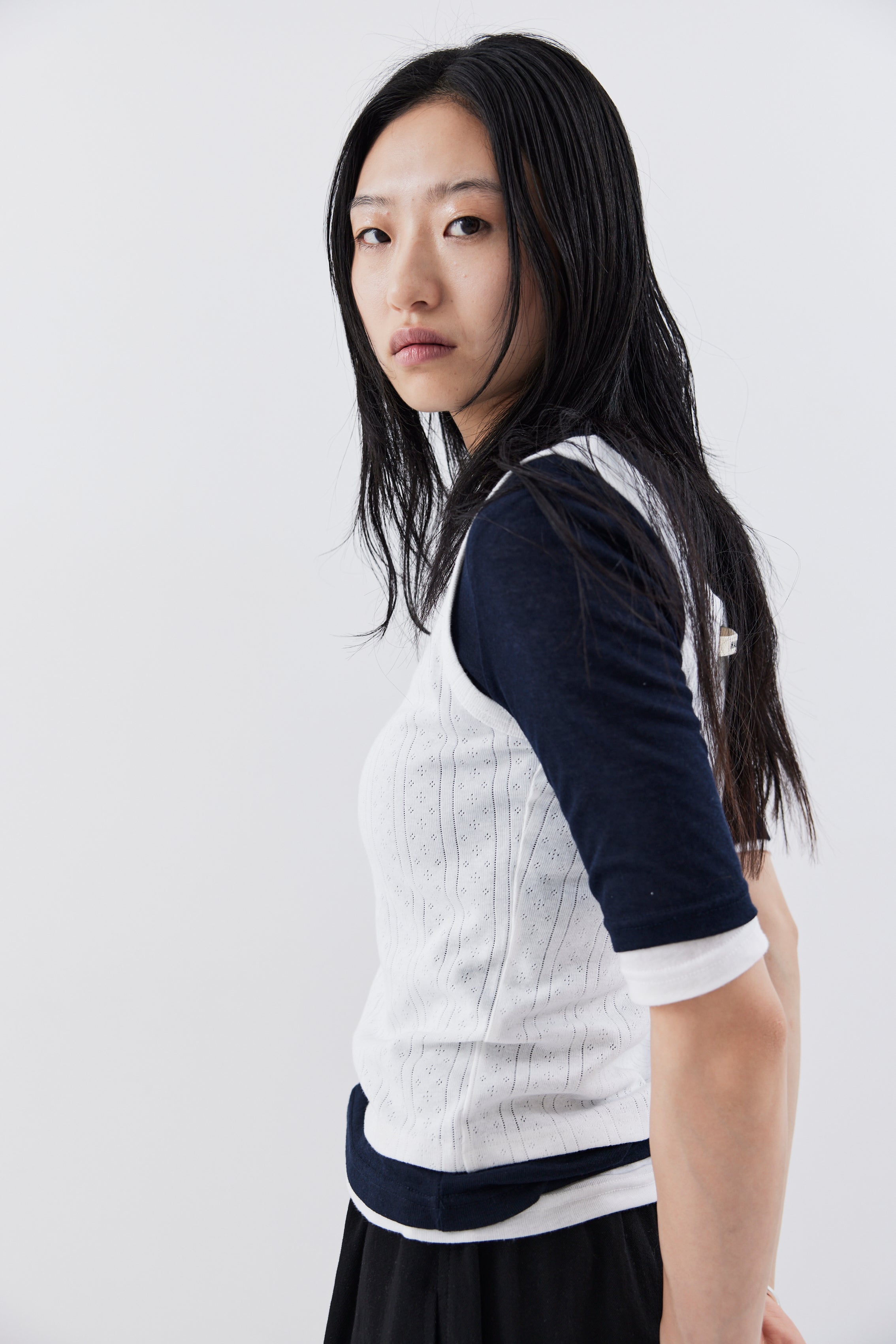 Eyelet tank top