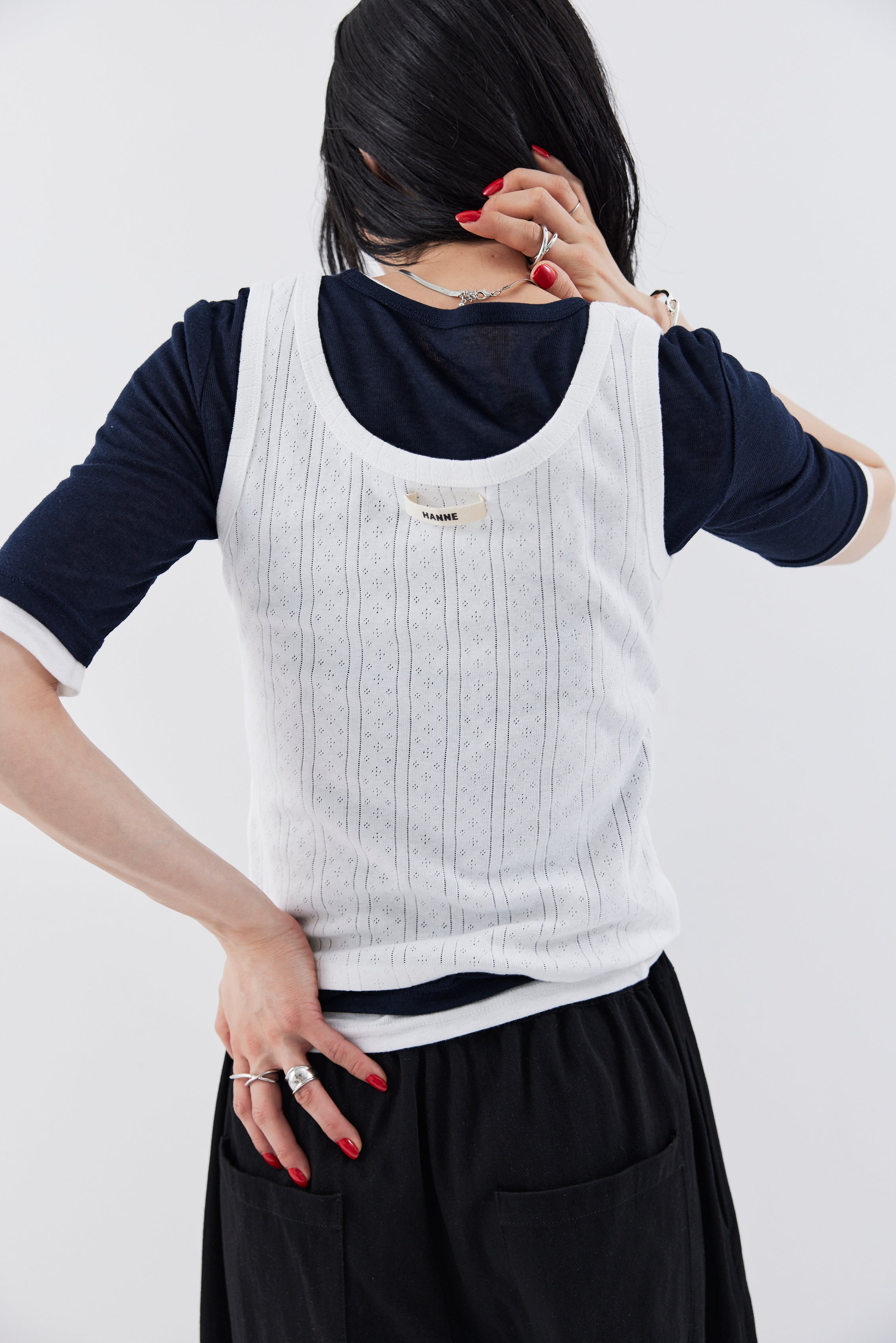 Eyelet tank top