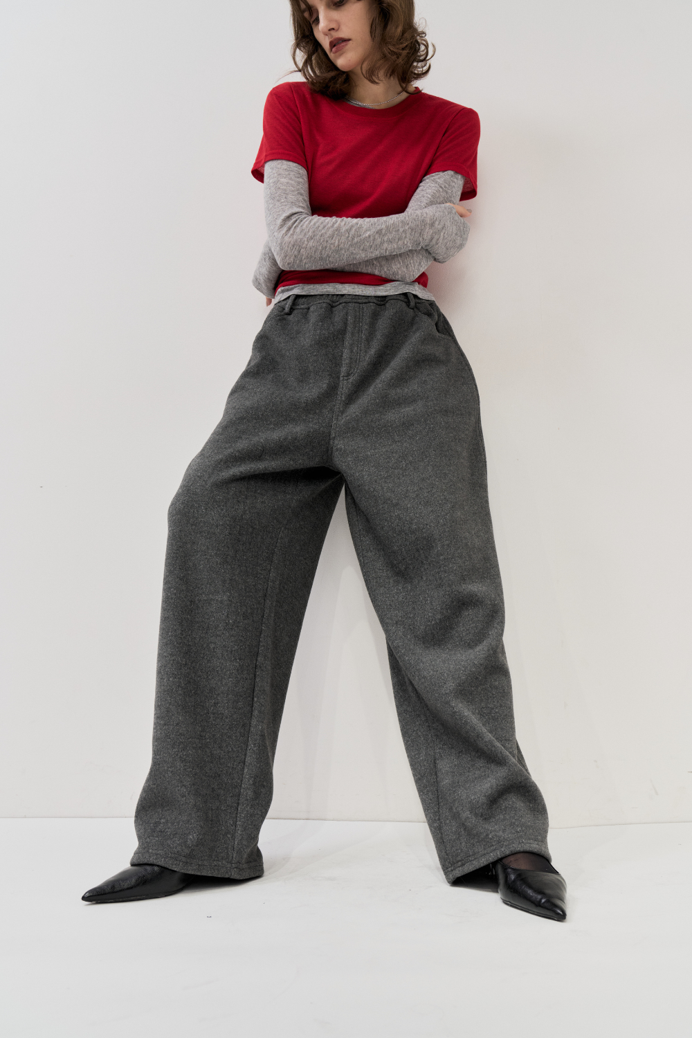 Brushed jersey pants