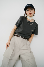 【Collaboration】Layered tuck pants