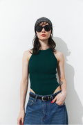 Rib-knit tank bodysuit