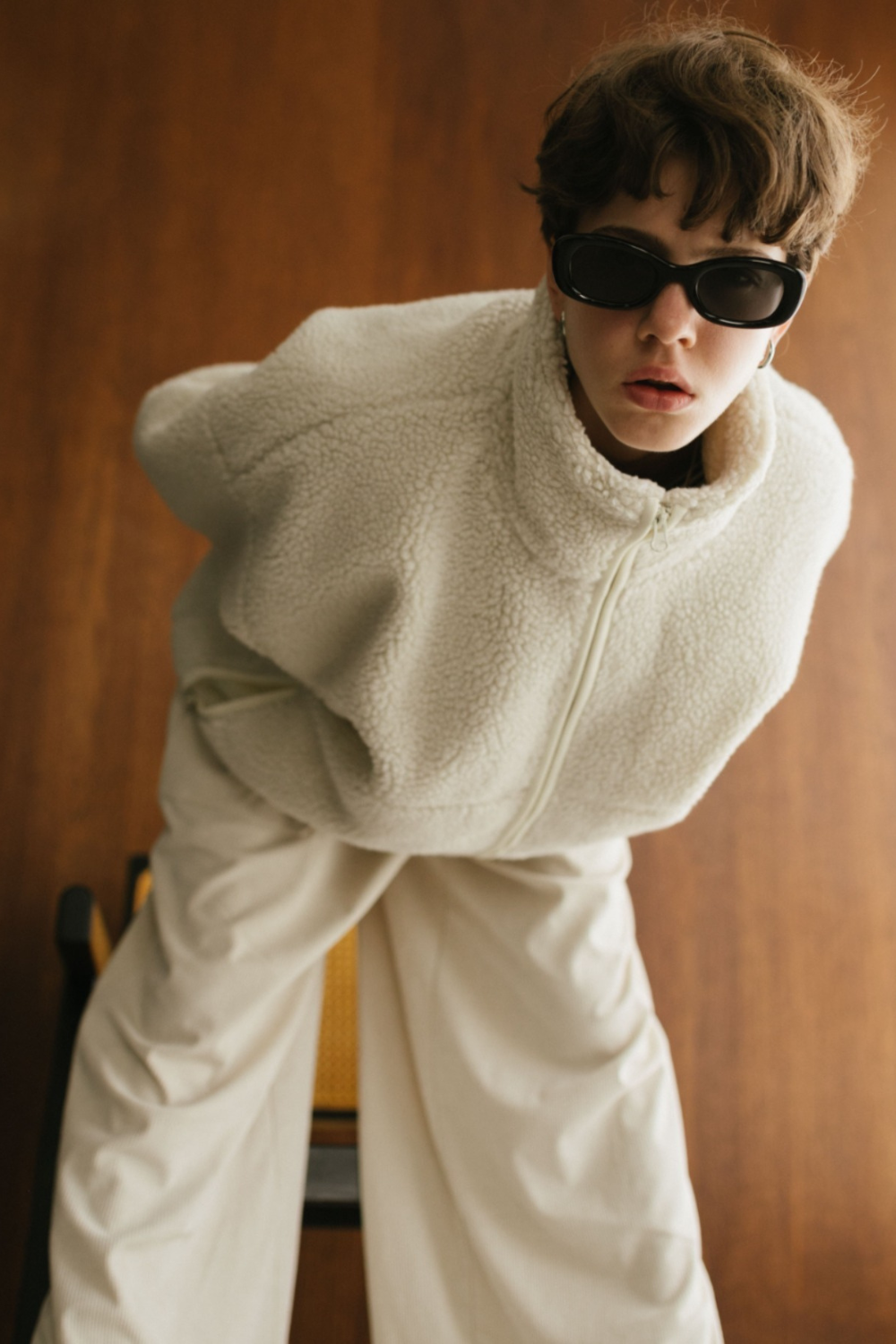 【予約】Stand collar boa blouson