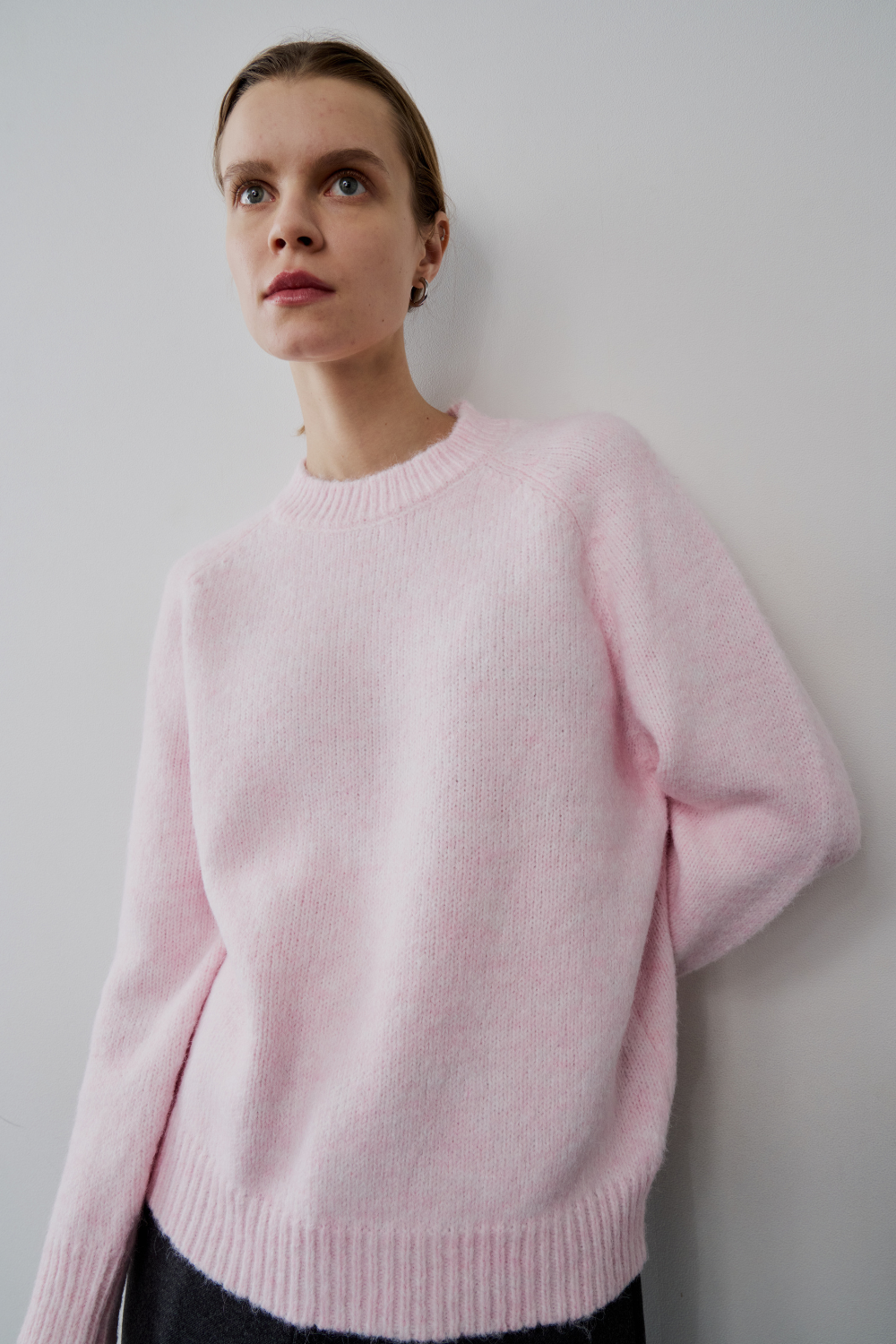 【 preorder 】 Soft hairy knit pullover