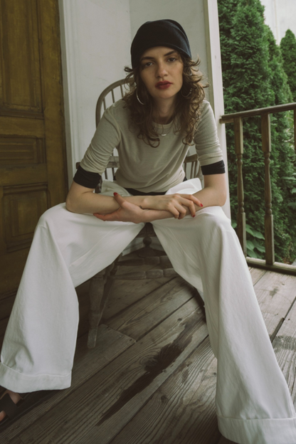 2Pack sheer half-sleeve tee