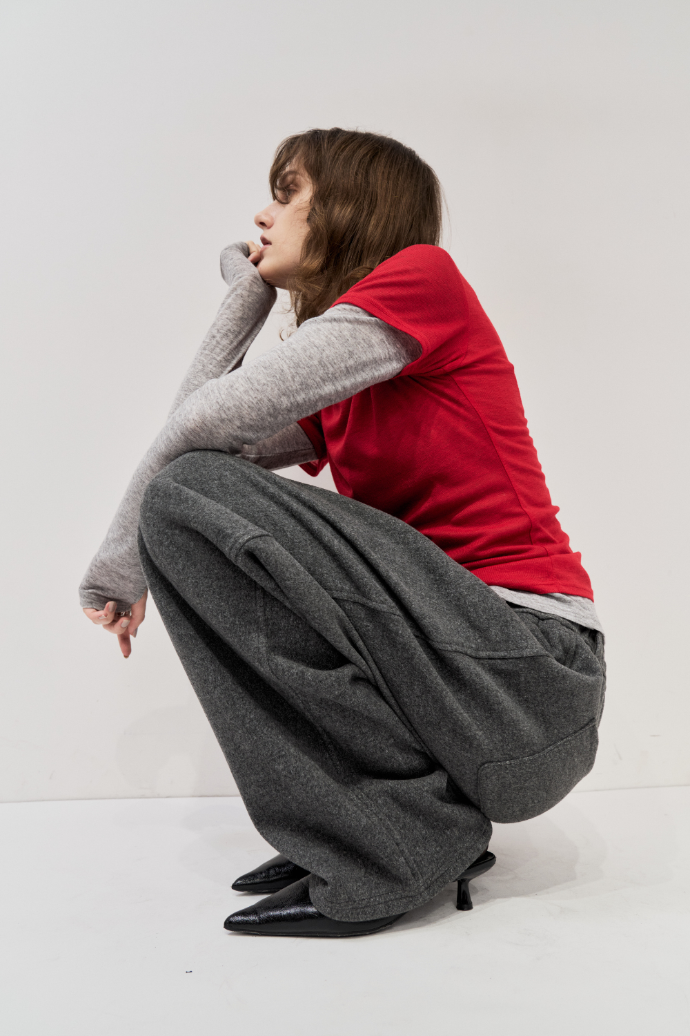Brushed jersey pants