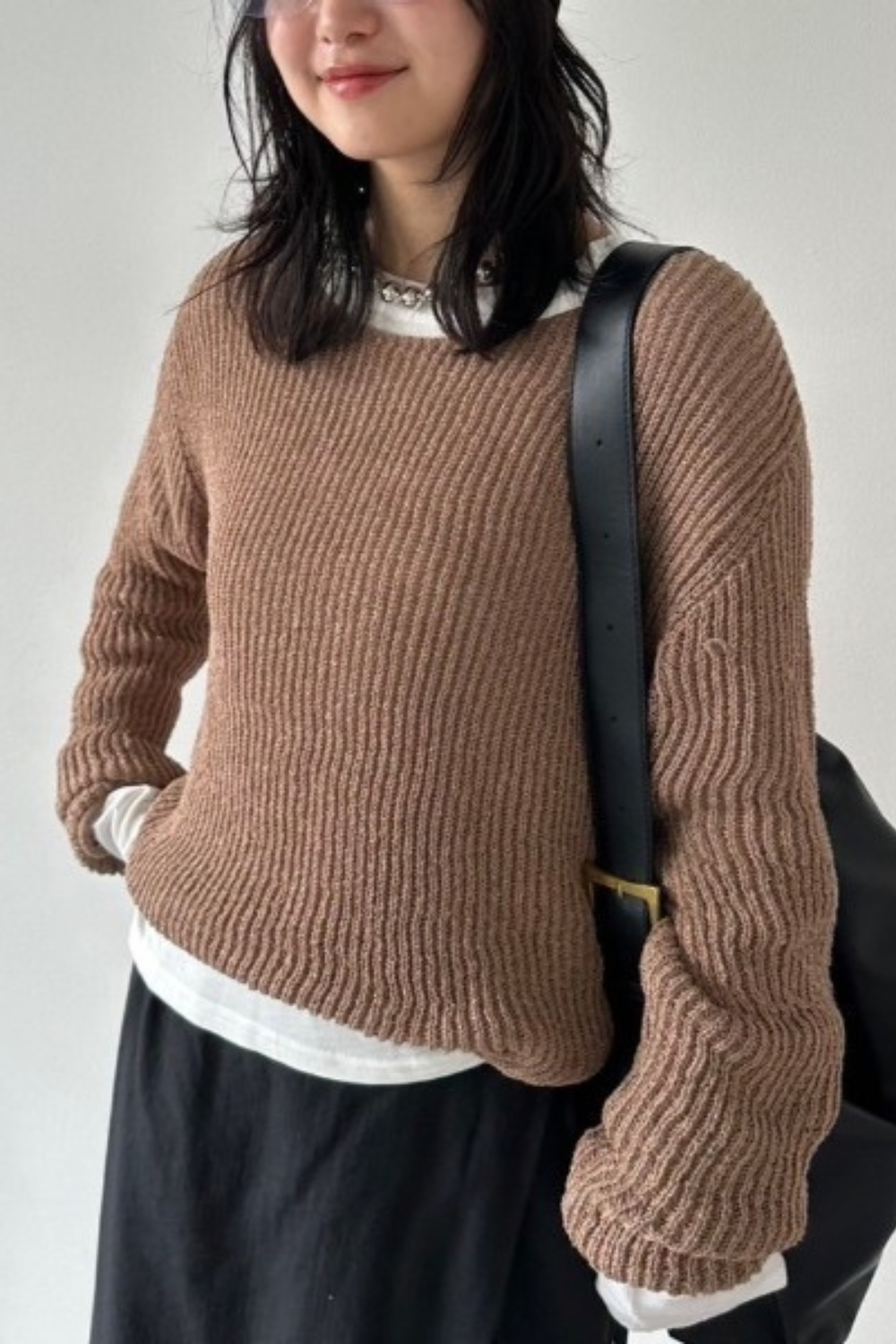 Loose knit pullover