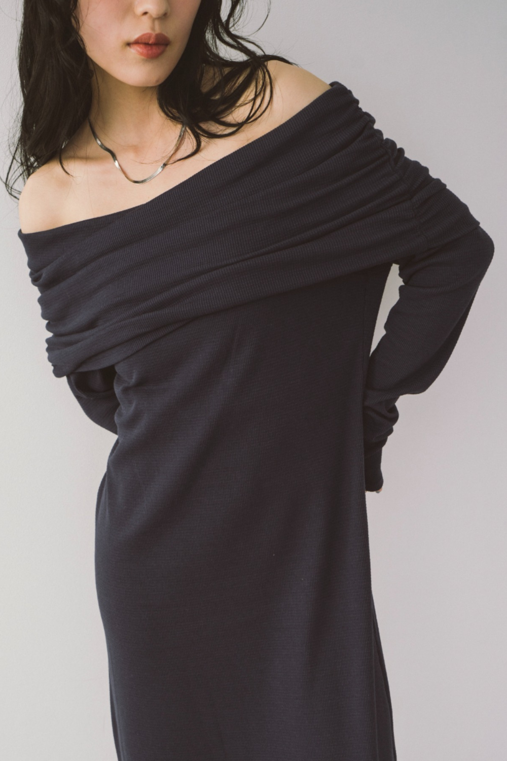 Thermal off shoulder Dress