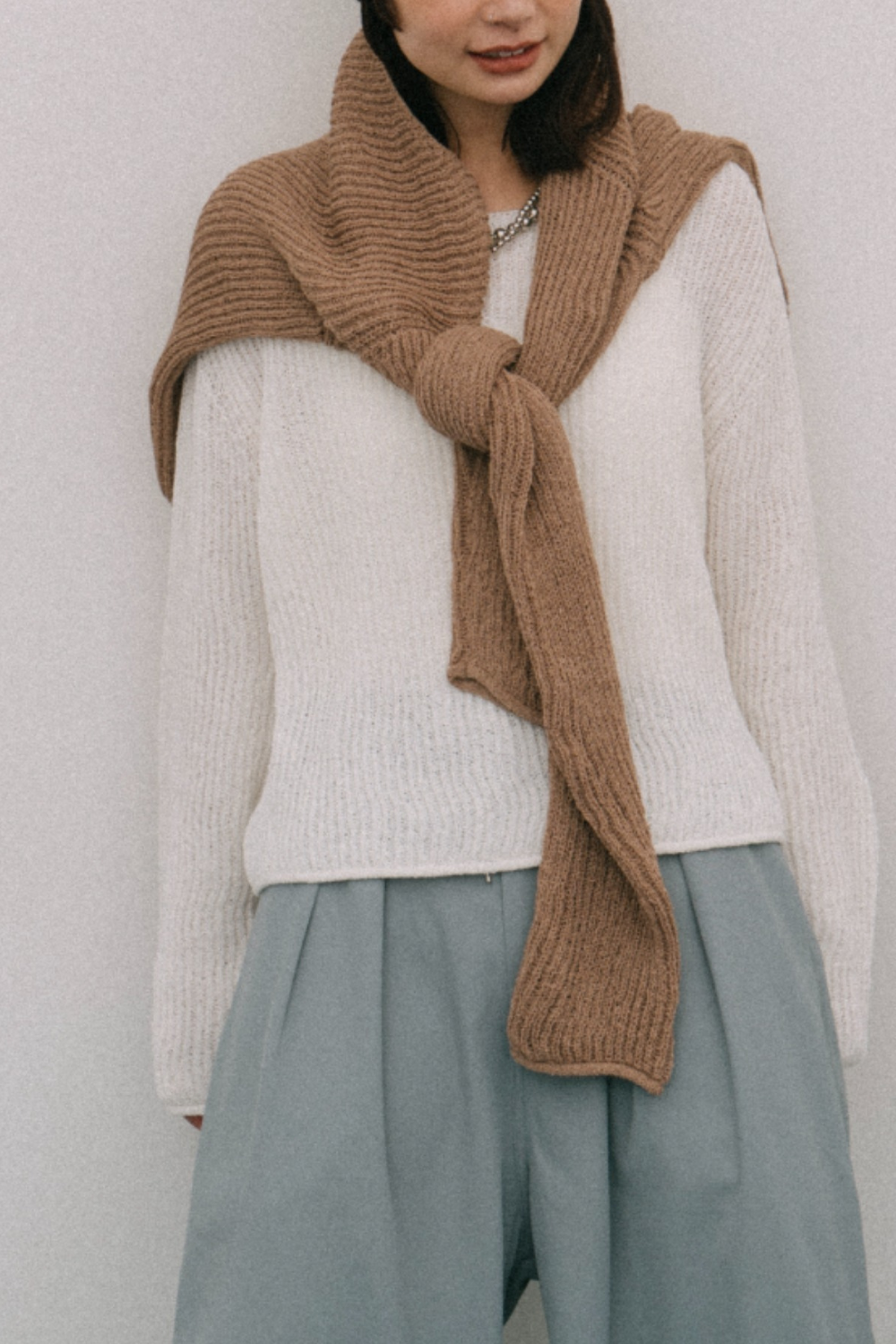 Loose knit pullover