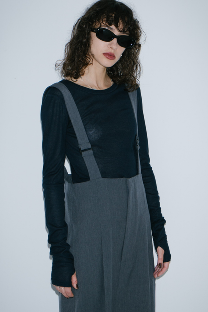 Sheer long sleeve tee