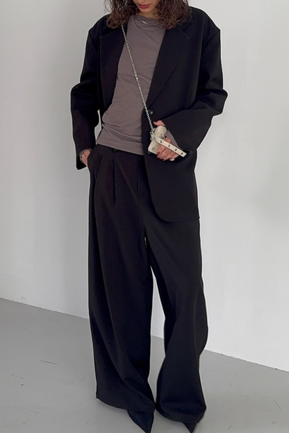 2-tuck wide pants
