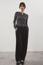 Sheer rib cardigan