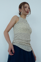 Flower henry neck tank top