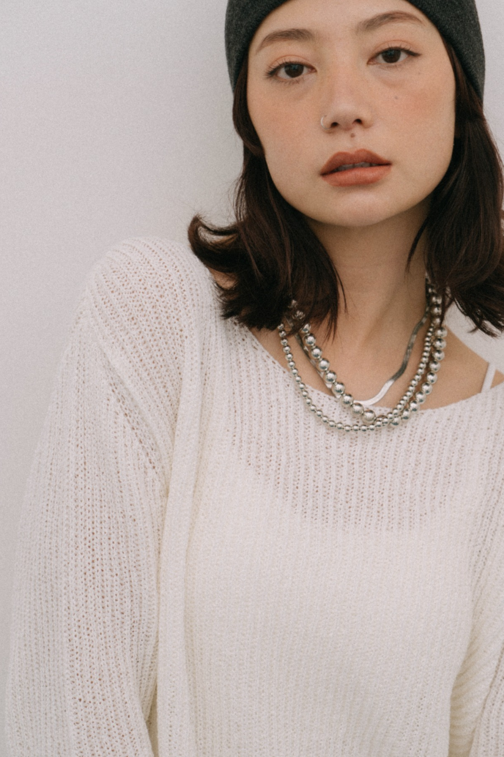 Loose knit pullover