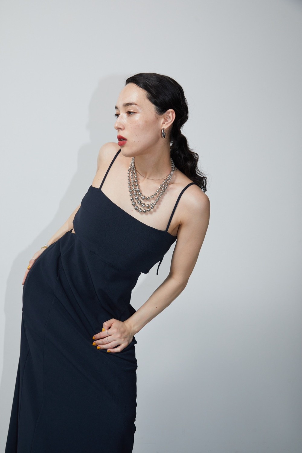 Side slit cami dress