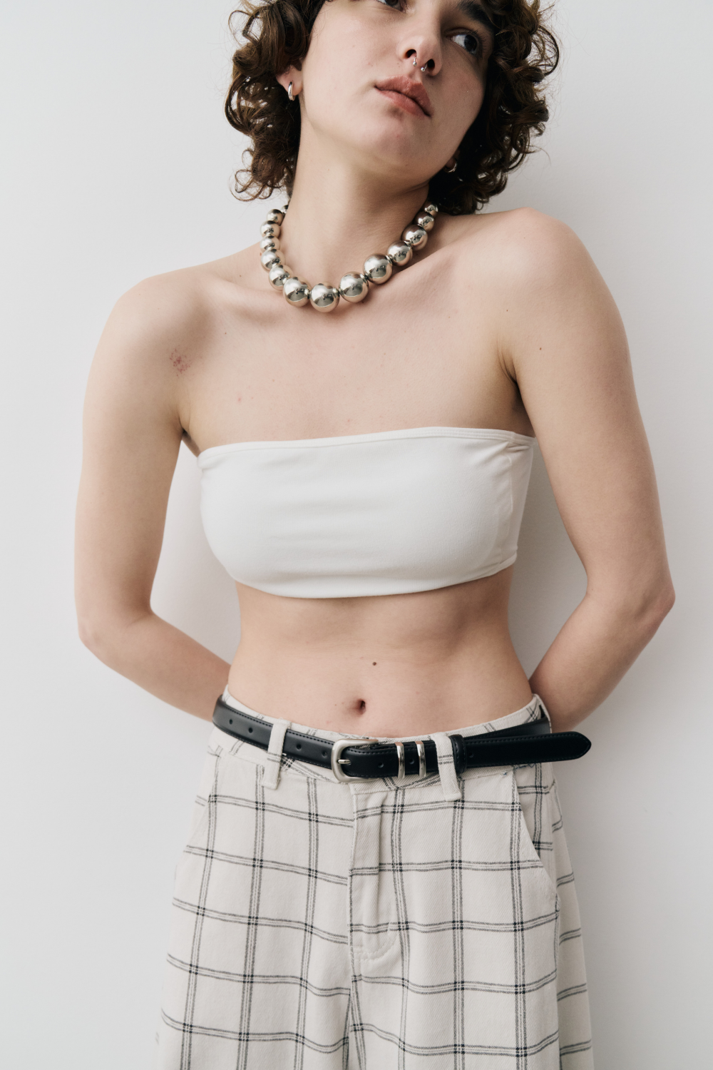 Backstrap tube top bra