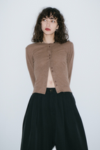Sheer rib cardigan