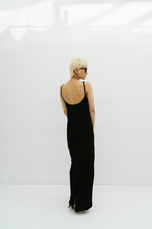 Cup-in back open cami one piece