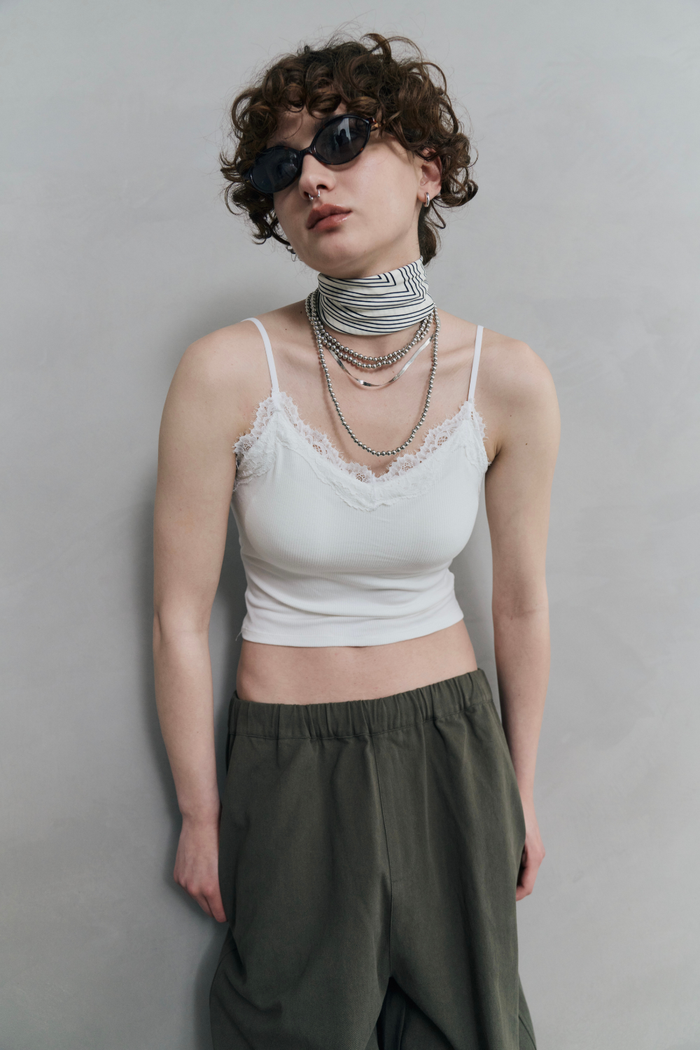 Cup in lace camisole