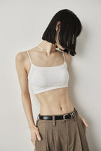 Back lace-up bra top