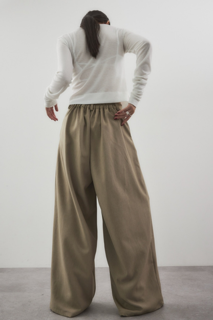 2-tuck wide pants