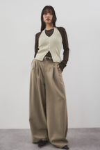 Halter neck knit vest