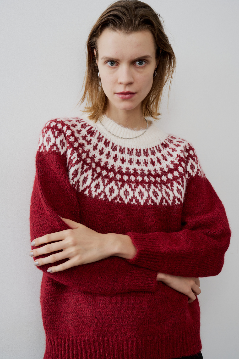 【 preorder 】 Fair isle knit pullover