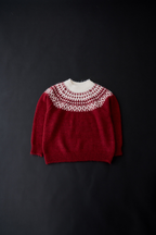 【 preorder 】 Fair isle knit pullover