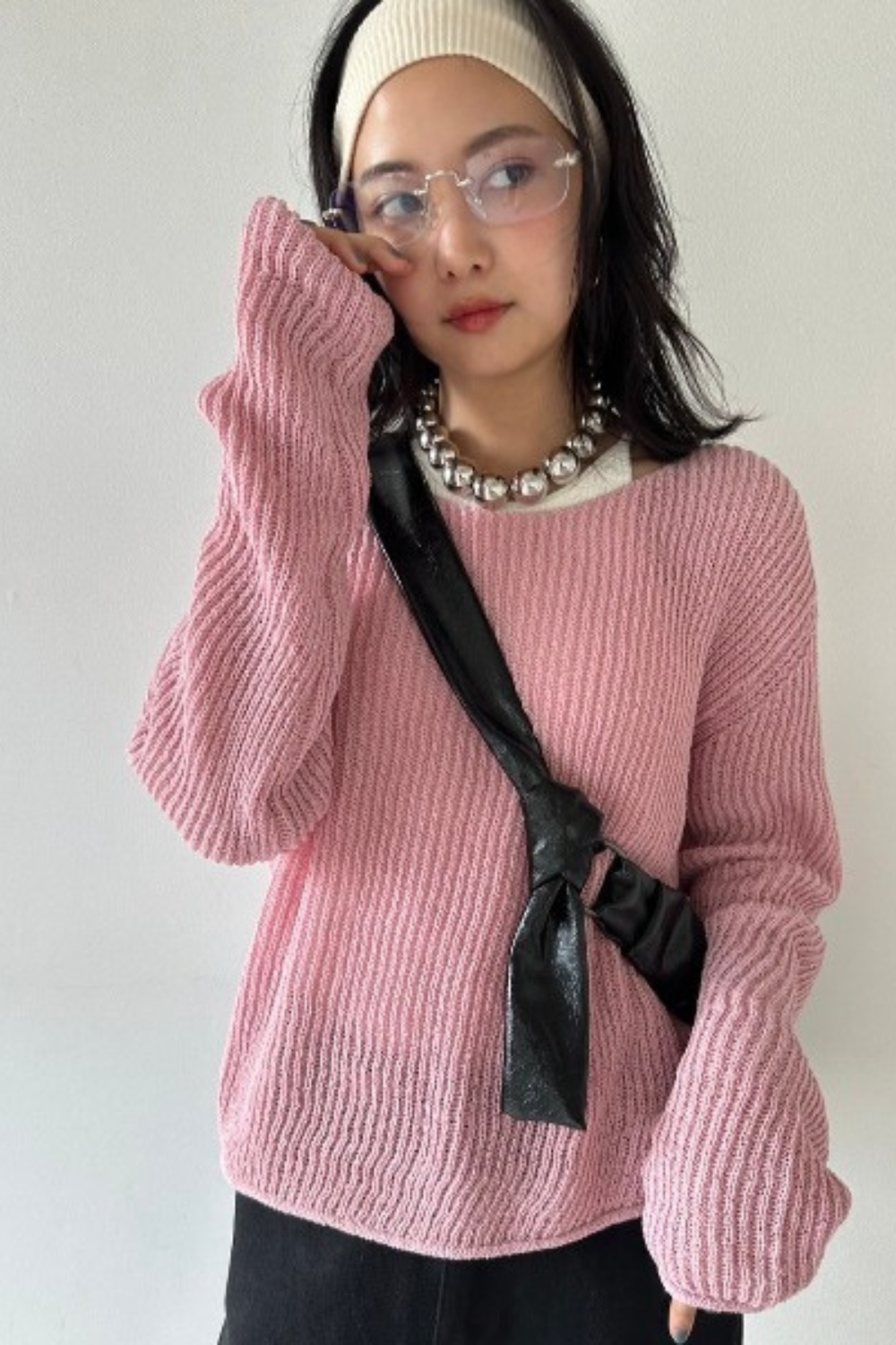 Loose knit pullover