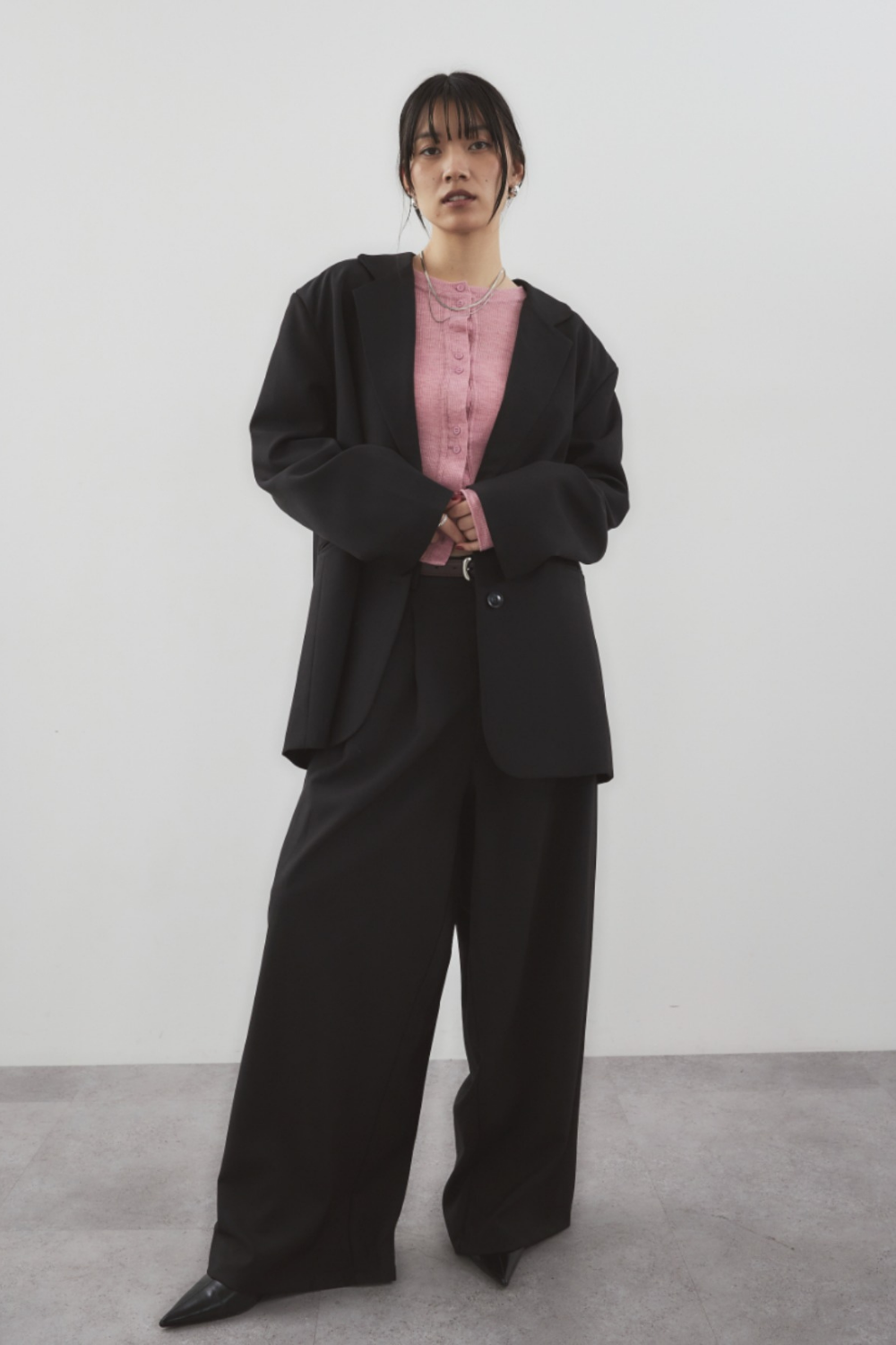 2-tuck wide pants