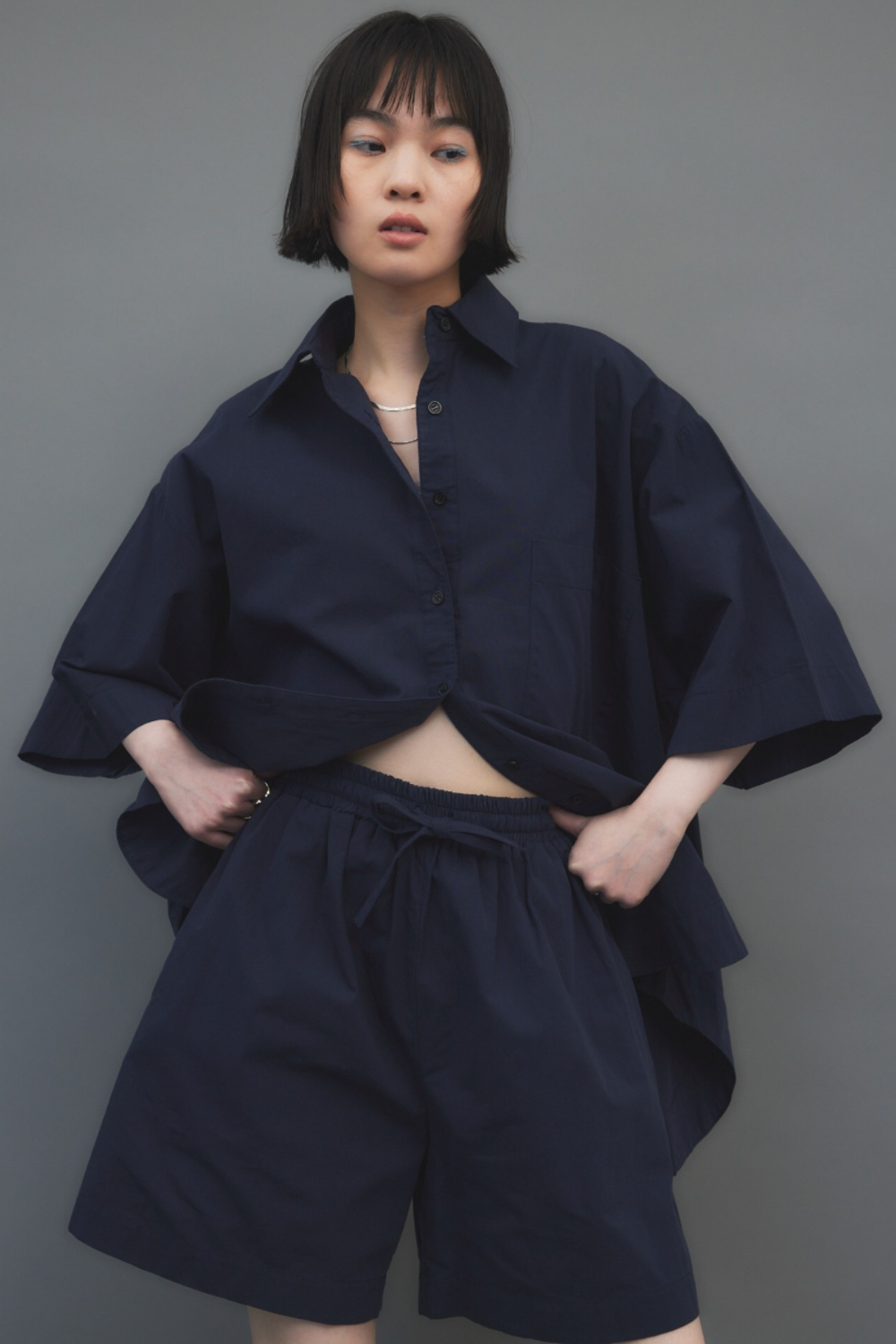 Half sleeve shirt setup