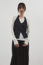 Halter neck knit vest