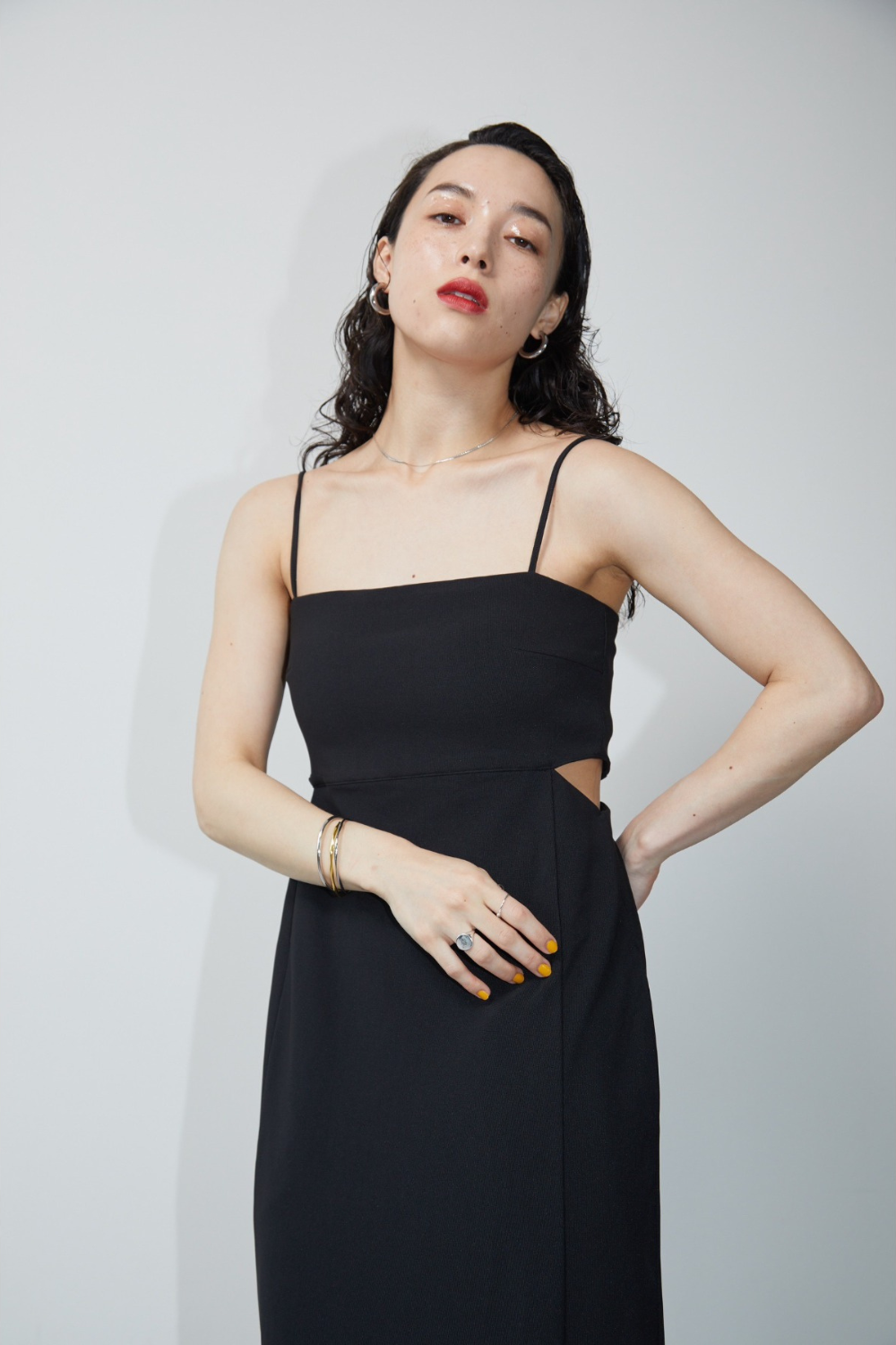 Side slit cami dress