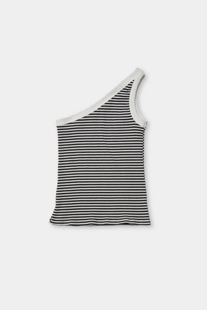 Layered ribbed tank top