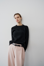 【 preorder 】 Soft hairy knit pullover
