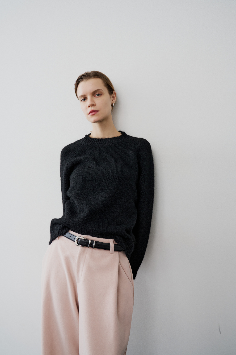 【 preorder 】 Soft hairy knit pullover