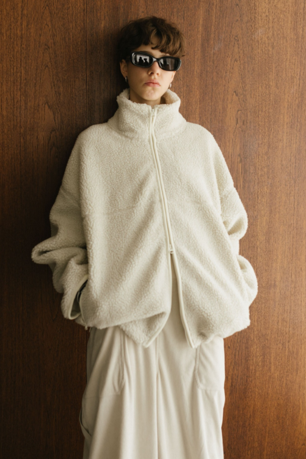 【予約】Stand collar boa blouson