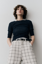Faux leather belt