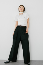 【Collaboration】Mini heart embroidery tee