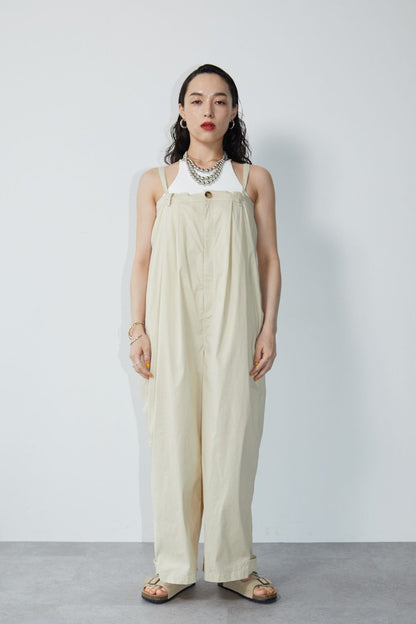 Wide leg 2way overalls