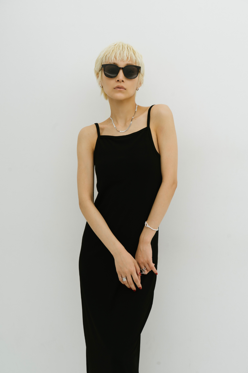 Cup-in back open cami one piece