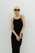 Cup-in back open cami one piece