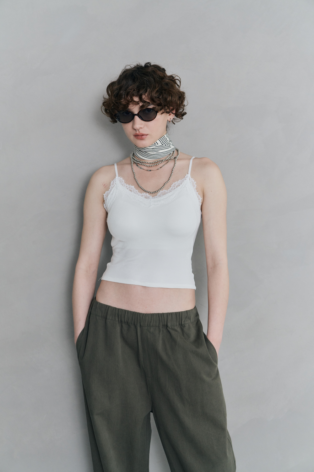 Cup in lace camisole