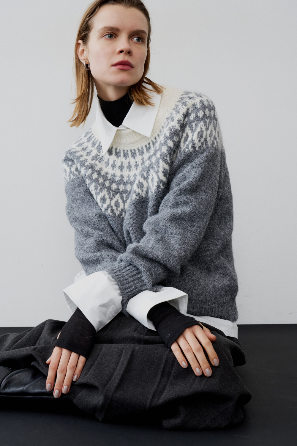 【 preorder 】 Fair isle knit pullover
