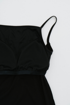 Cup-in back open cami one piece